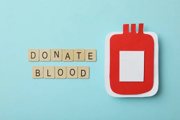 Donazione Sangue Concetto Consapevolezza Donazione — Foto Stock