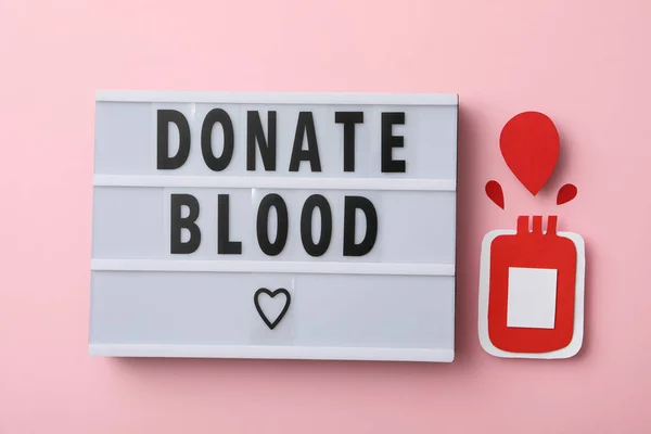 Doação Sangue Conceito Conscientização Doação — Fotografia de Stock