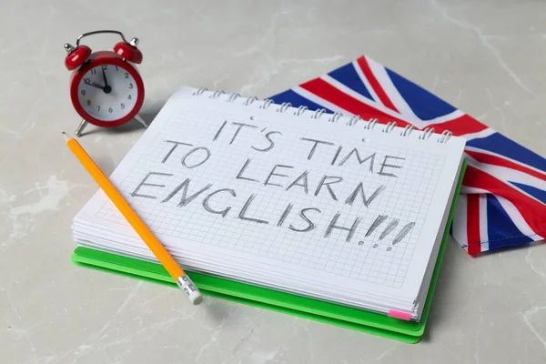 Aprender Inglés Concepto Aprendizaje Idiomas — Foto de Stock