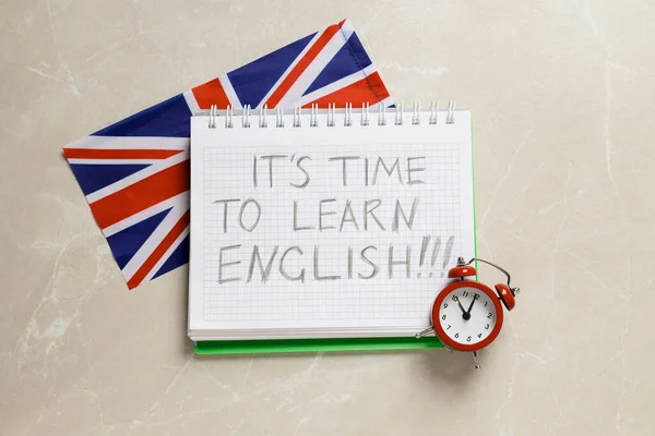 Aprender Língua Inglesa Conceito Língua Aprendizagem — Fotografia de Stock
