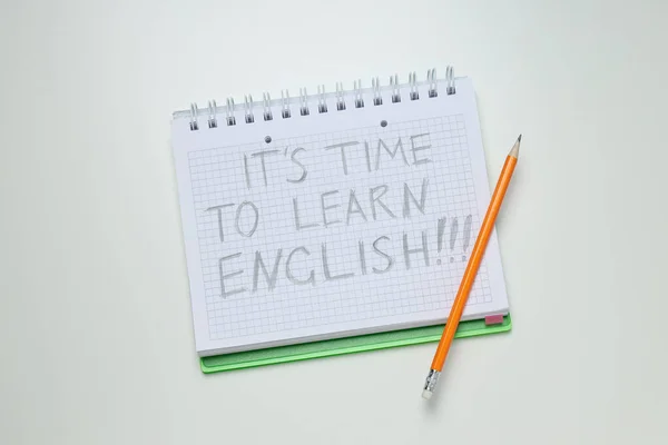 学习英语 学习语言的概念 — 图库照片