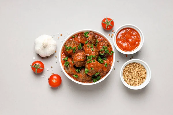 Tasty Meat Food Homemade Food Concept Meatballs — Stock Photo, Image