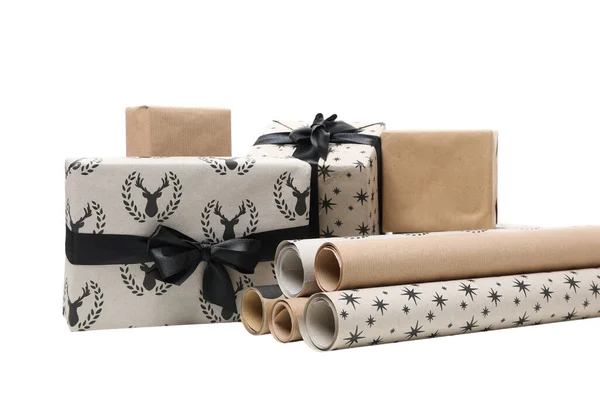 Png Wrapping Paper Isolated White Background — Stock Photo, Image