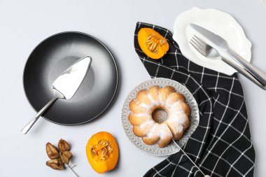 Sonbahar Lezzetli Yemek Konsepti - Balkabağı Pastası