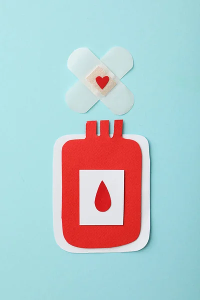 Donazione Sangue Concetto Consapevolezza Donazione — Foto Stock