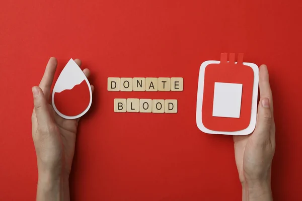 Dawstwo Krwi Koncepcja Świadomości Dawstwo Krwi — Zdjęcie stockowe