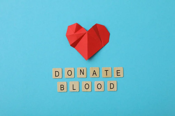 Doação Sangue Conceito Conscientização Doação — Fotografia de Stock