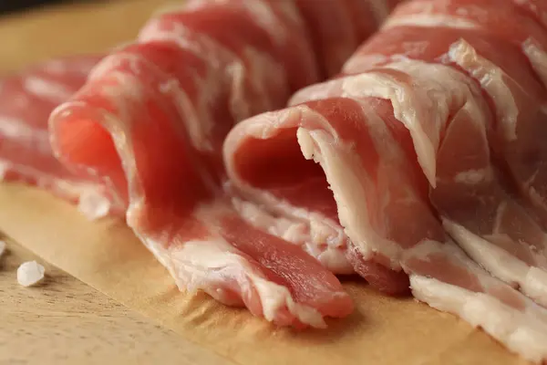 Cibo Base Carne Concetto Cibo Gustoso Pancetta Deliziosa — Foto Stock