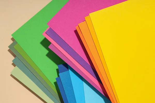 Model Soyutlama Renkli Kağıt Üst Görünüm — Stok fotoğraf