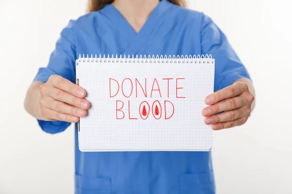 Donación Sangre Concepto Conciencia Donación — Foto de Stock