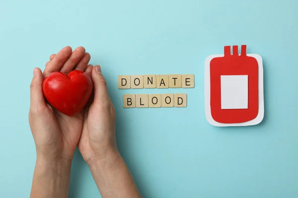 Blodgivning Begreppet Medvetenhet Och Donation — Stockfoto