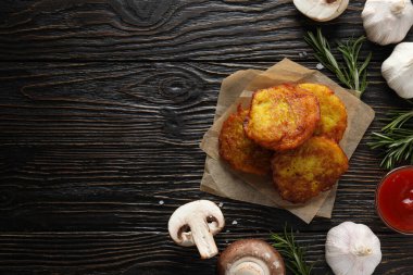 Lezzetli yemek konsepti. Lezzetli patates kızartması.