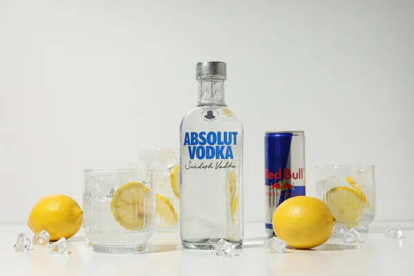 Odessa Ukraina Absolut Vodka Alkoholhaltig Dryck — Stockfoto