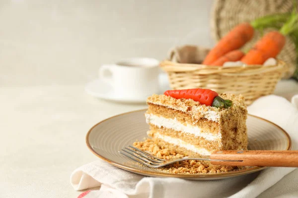 Savoureux Délicieux Concept Alimentaire Gâteau Aux Carottes — Photo