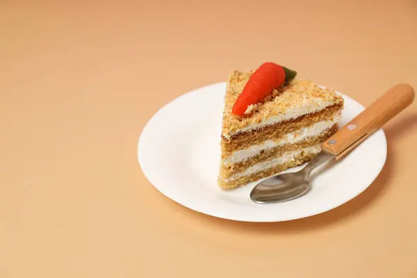 美味しく美味しいフードコンセプト キャロットケーキ — ストック写真