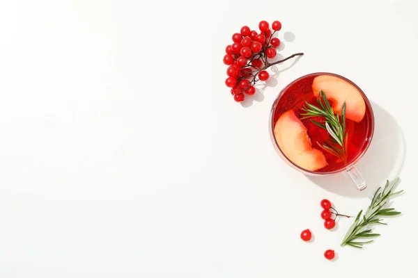 Begreppet Läcker Varm Dryck Bär Frukt — Stockfoto