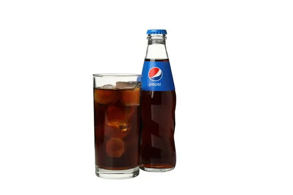 Ukrajina Kyjev 2023 Png Nejpopulárnější Pepsi Drink Izolované Bílém Pozadí — Stock fotografie