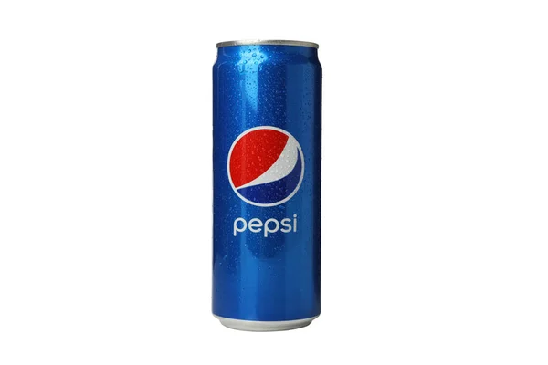 Ukraina Kijów 2023 Png Najpopularniejszy Napój Pepsi Izolowany Białym Tle — Zdjęcie stockowe