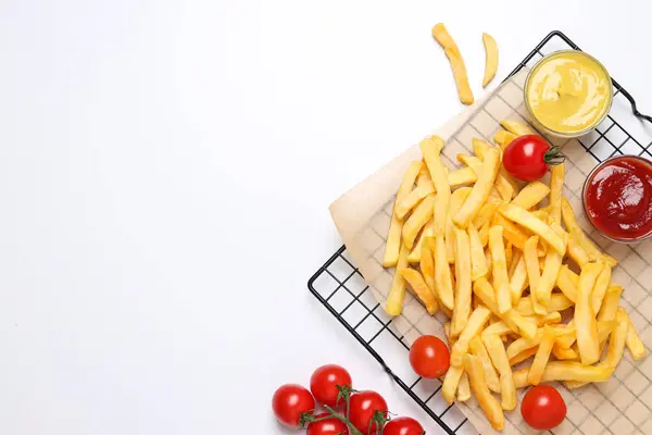 Fried Potato Concept Junk Fast Food — Stock Photo, Image