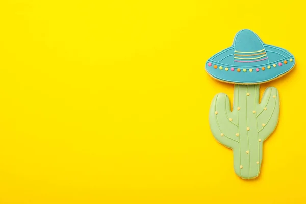 Kaktus Och Sombrero Form Pepparkakor — Stockfoto