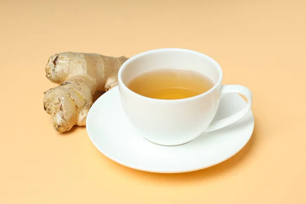 Kältebehandlung Gesundheitskonzept Tee Mit Ingwer — Stockfoto