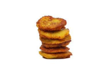 PNG, potato pancakes, isolated on white background clipart