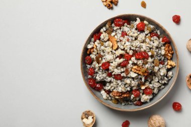 Concept of Orthodox Christmas food, Kutya, space for text