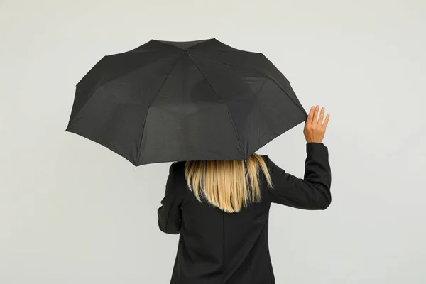 Главный Атрибут Дождливую Погоду Зонтик — стоковое фото
