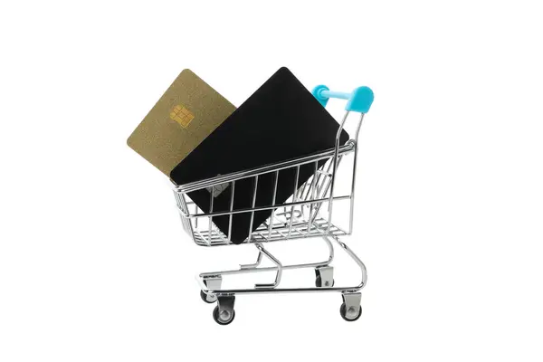 Png Shopping Cart Map Isolated White Background — Stock Photo, Image