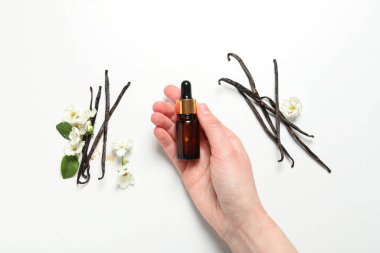 Aromatik vanilya özlü aromaterapi kavramı