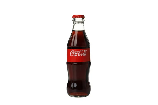 Ukrajina Kyjev 2023 Png Nejpopulárnější Nápoj Coca Cola Izolované Bílém — Stock fotografie