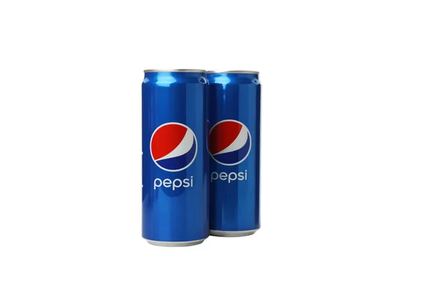 Ukrajna Kijev 2023 Png Pepsi Konzervdoboz Fehér Alapon Elkülönítve — Stock Fotó