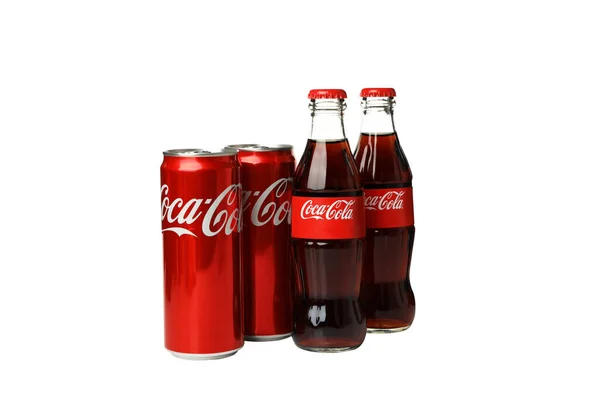 Ukraine Kiew 2023 Png Das Beliebteste Coca Cola Getränk Isoliert — Stockfoto