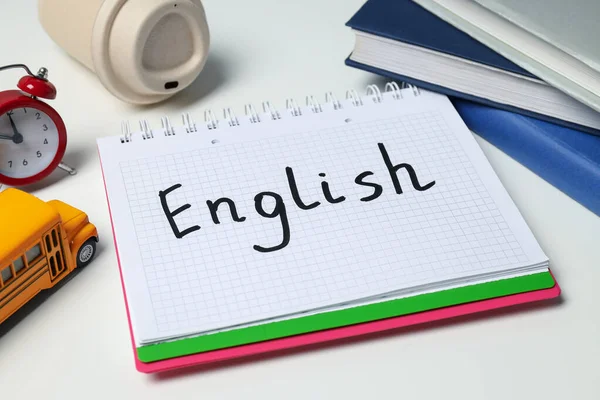 Εκμάθηση Αγγλικής Γλώσσας Έννοια Της Εκμάθησης Γλώσσας — Φωτογραφία Αρχείου