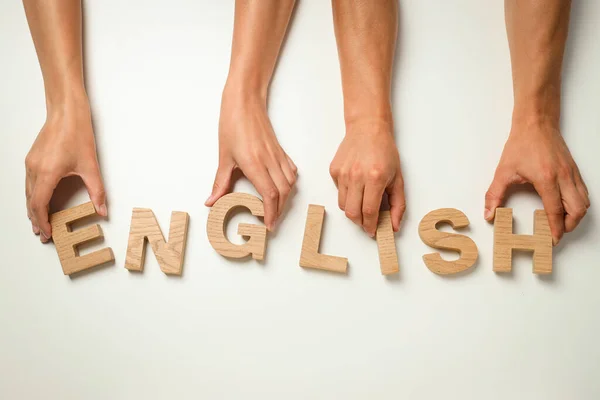 Aprender Inglés Concepto Aprendizaje Idiomas — Foto de Stock