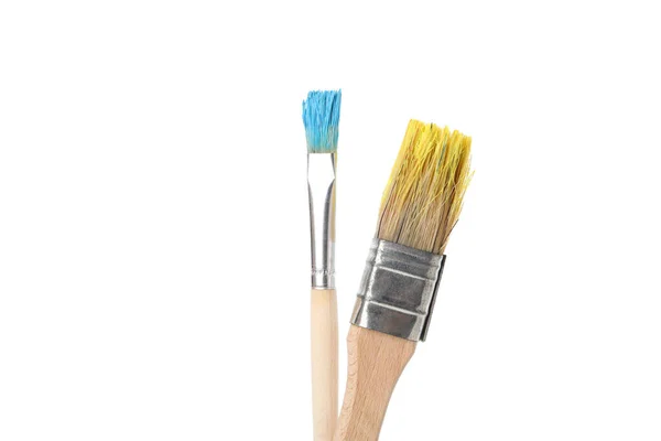 Png Brushes Paints Isolated White Background — Stock Photo, Image