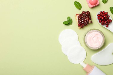 Kişisel bakım ve cilt ürünleri kavramı - nar kozmetiği