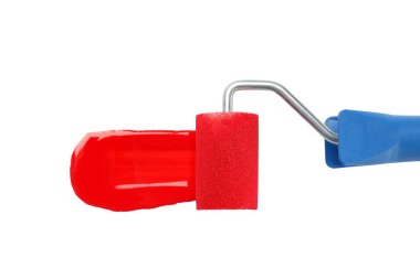 PNG, boya paten, beyaz arka planda izole edilmiş.