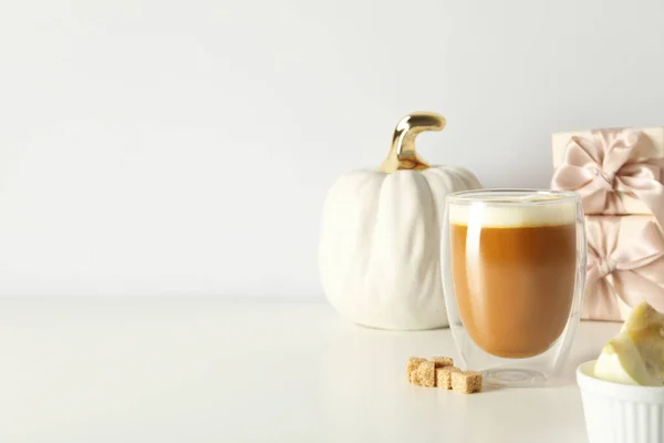 Pumpkin Coffee Concept Autumn Season Drink — Stock Photo, Image