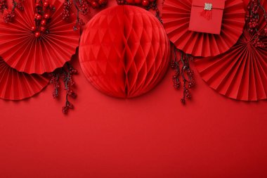 Mutlu Çin Yeni Yılı kavramı, metin için boşluk