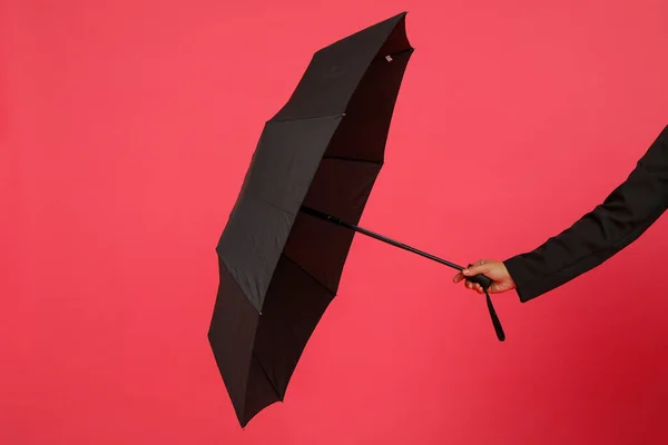 Das Wichtigste Attribut Bei Regnerischem Wetter Regenschirm — Stockfoto