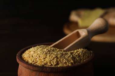 Baharat ve baharat konsepti - zencefil, ev yapımı baharat