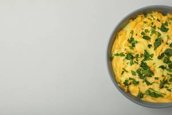 おいしいチーズスープで美味しいランチコンセプト — ストック写真