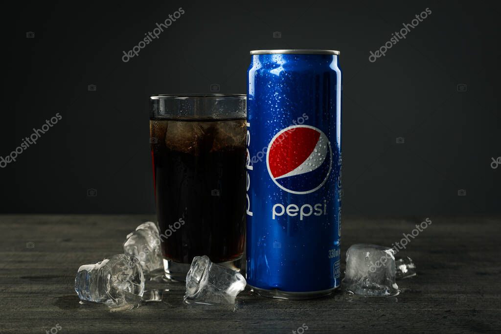 Odessa, Ukraine, 03.09.23: Pepsi cola drink, soda drink