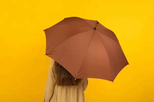Paraguas Las Manos Una Persona — Foto de Stock