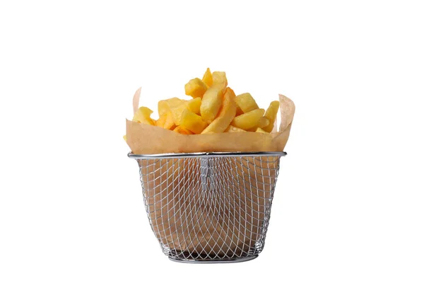 Png Sült Krumpli Fehér Alapon Izolált Rácson — Stock Fotó