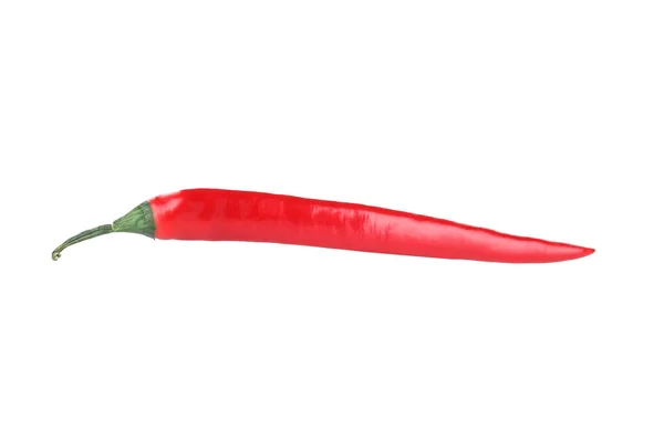 Png Csípős Chili Paprika Gyümölcs Elszigetelt Fehér Alapon — Stock Fotó