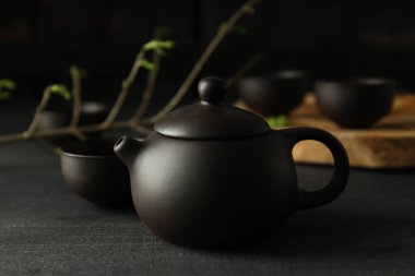 Sıcak ve lezzetli içecek konsepti - Asya çayı