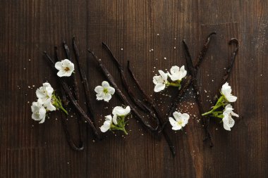 Aromatik vanilya özlü aromaterapi kavramı