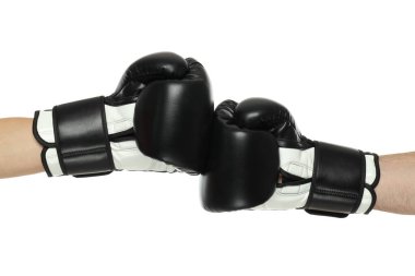 PNG, boks eldivenleri, beyaz arka planda izole edilmiş.